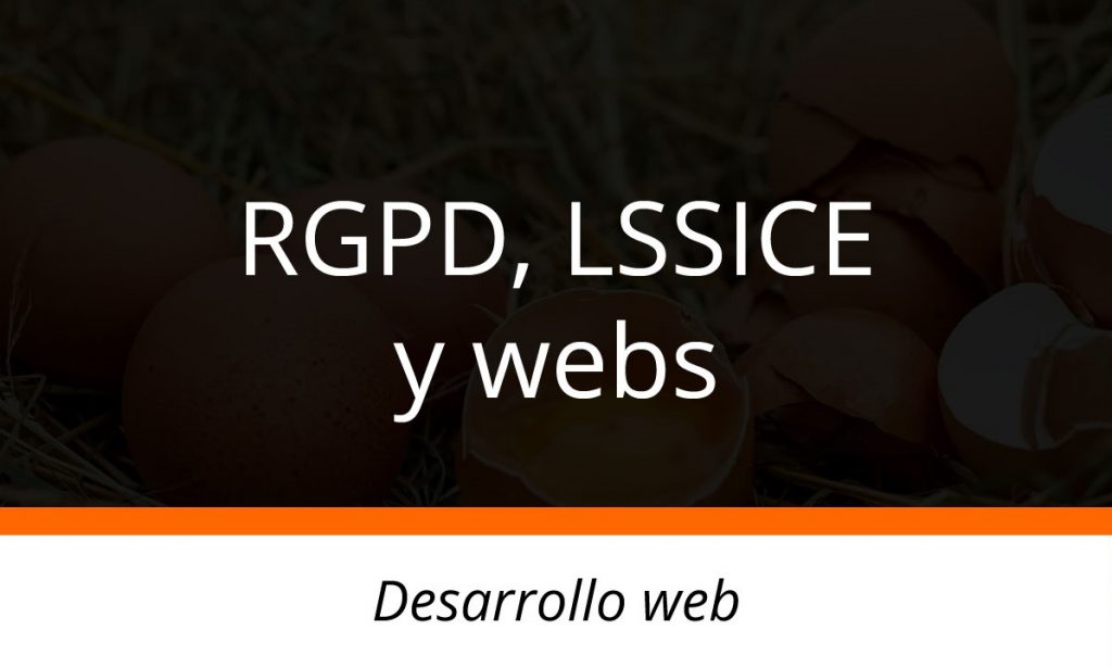 RGPD, LSSICE y webs